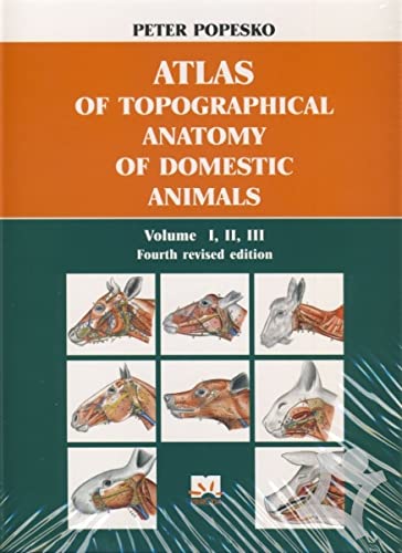 Atlas Of Topographical Anatomy Of Domestic Animals, 4th Edition, Volume I,2,3