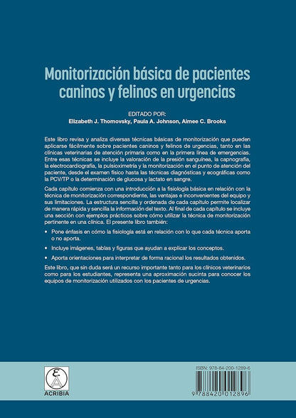 MONITORIZACIÓN BÁSICA DE PACIENTES CANINOS Y FELINOS EN URGENCIAS (SIN COLECCION)